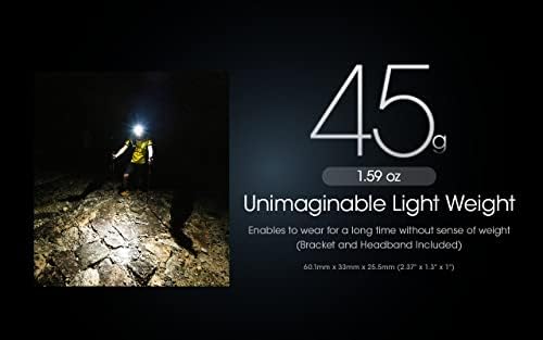 Nitecore NU25 400 Lumen Ultra Lightweight Headlamp Yellow