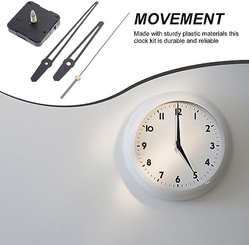 Uonlytech Wall Clock DIY Clock Parts Kit Accurate Wall Clock Hands with Mechanism