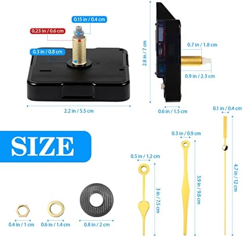 DOITool Silence Quartz Clock Movement Kit for DIY Wall Clocks