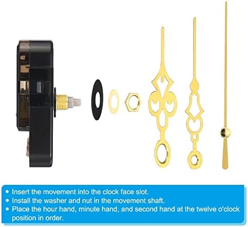 Reliable Mute Clock Mechanism Battery-Free Quiet for DIY