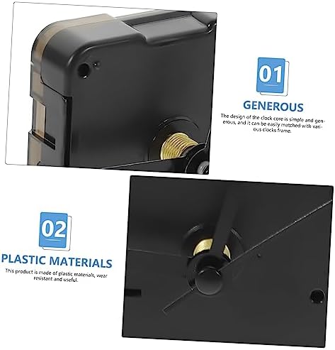 Uonlytech 3 Sets Silent Wall Clock Mechanism Kit