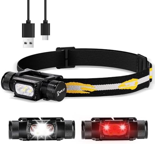 Sofirn Rechargeable LED Headlamp 1500 Lumens 660nm Red Waterproof Ergonomic