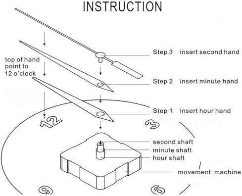 Precise Long Shaft Clock Movement Kit