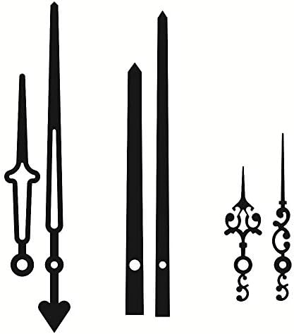Clock Movement Kit - Silver Plastic Hands for Replacement