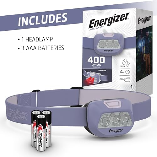 Energizer LED Headlamp HDL-400 Perfect for Outdoors Camping and Hiking