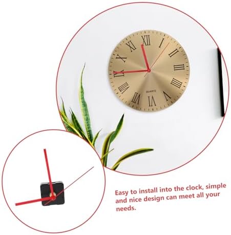 2PCS NON-TICKING RED CLOCK HANDS SET FOR WALL CLOCKS