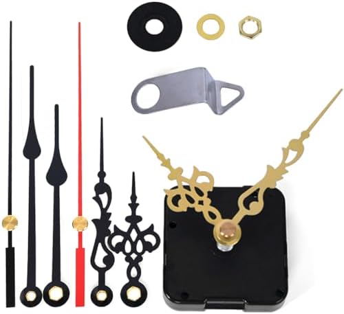 Precision Clock Mechanism Kit with 3 Replacement Hands for DIY Repair