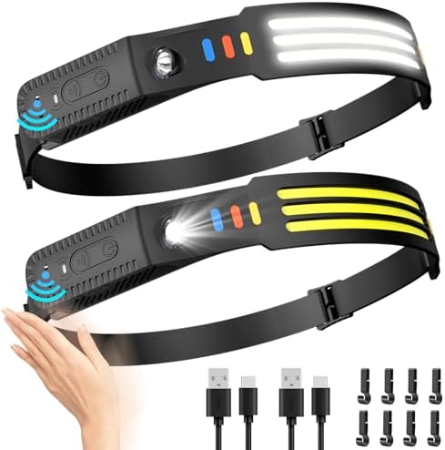 Lsnisni Rechargeable 2-Pack Headlamp