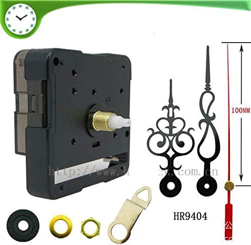 100 Set Silent Wall Clock Quartz Repair Kit with Hollow Hook Movement Mechanism