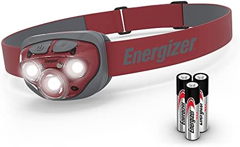 Energizer LED Headlamp Compact Rust Red High Brightness Waterproof