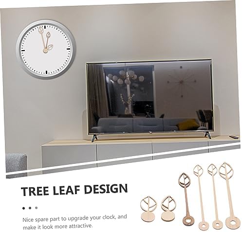 6pcs Walnut Wall Clock Accessories Clock Movement Hands Replacement