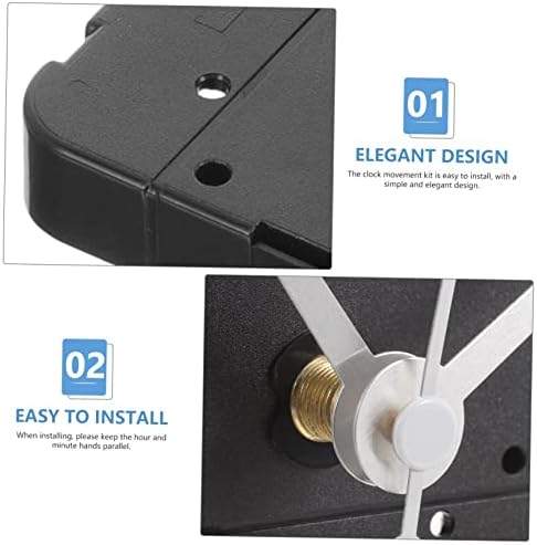 Uonlytech 1 Set Reverse Clock Mechanism Replacement Battery-Operated Backwards Clock Parts