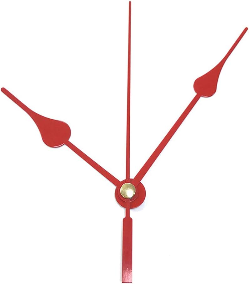 DOITOOL Silence Quartz Clock Movement with 3 Hands Red