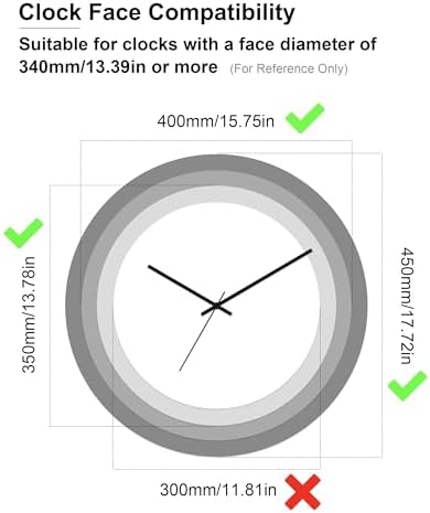 Elegant Multicolour Clock Hand Set Perfect for Large Walls and DIY Projects