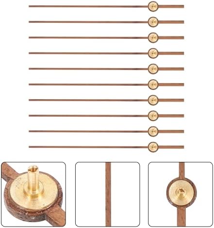 EXCEART10Pcs Wooden Second-Hand Clock Mechanism Kit