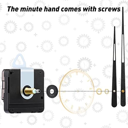 Elegant Replacement Parts for 16 Clocks Walnut Wood ABS Precision