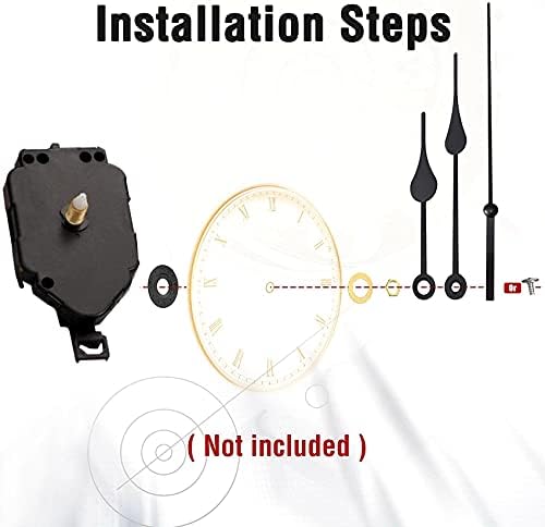 DIY Clock Kit Easy-to-Use Wall Clock Replacement with Precision Movements
