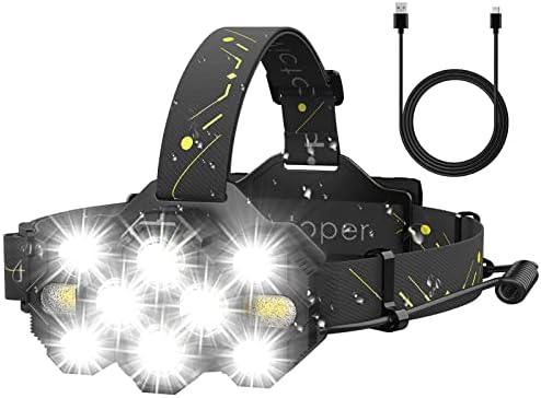 Victoper 10-LED Rechargeable Headlamp