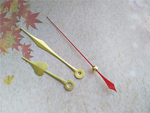 50-Piece Set of Durable Metal Quartz Clock Needles and Red Second Hands