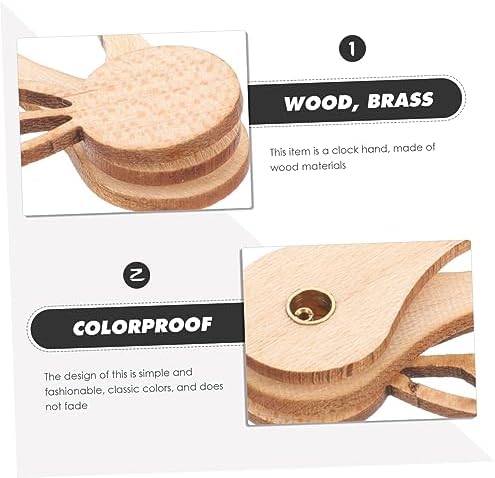 Homoyoyo 1 Set Maple Wood Clock Repair Kit for Wall Clocks