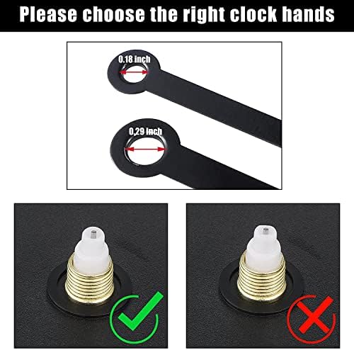 Creative DIY Clock Parts Black Clock Hands with Precision Movement