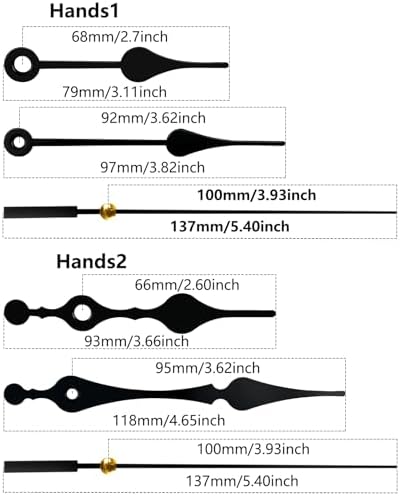 AIRUIFUSmall Parts Kit for DIY Wall Clock Repair