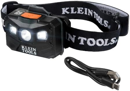 Klein Tools 56048 Rechargeable LED Headlamp with Auto-Off