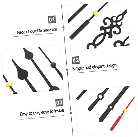 Sturdy Plastic Clock Hands Kit for Wall Clock Repair