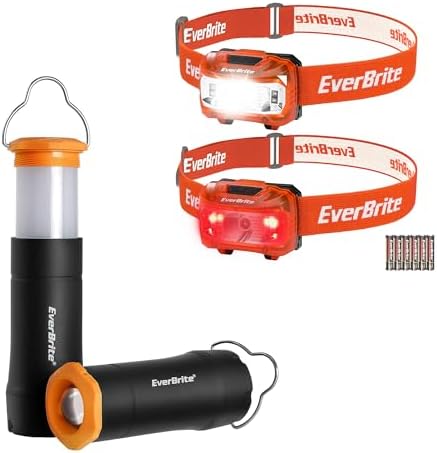 EverBrite 2-in-1 Mini Lanterns and 2-Piece Headlamp