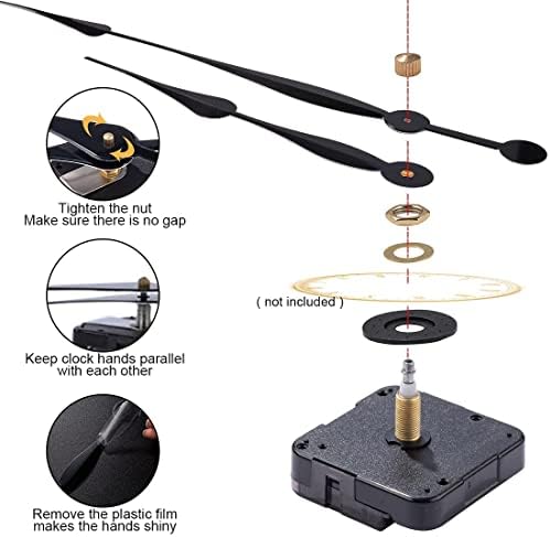 EMOON High Torque Long Shaft Clock Mechanism Kit