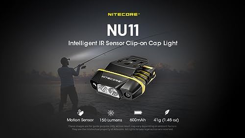 Nitecore NU11 Clip On Cap Light Headlamp 1