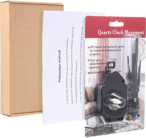Hicarer Quartz Pendulum Trigger Clock Movement Chime Music Box Complete Pendulum Clock Kit