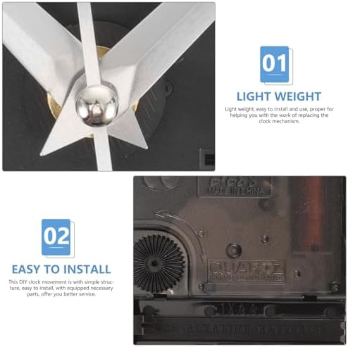 OSALADI 3D Wall Clock Movement 3-Large