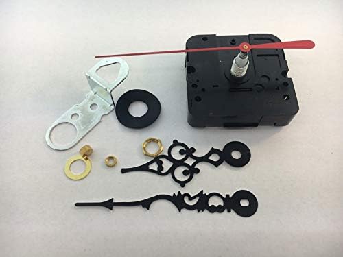 Generic quartz clock movement with gold serpentine hands USA made