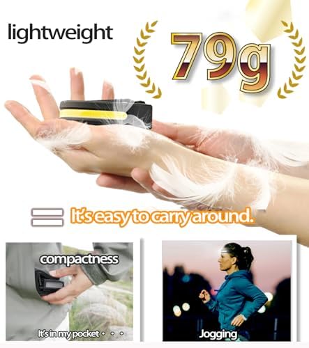 EzoLife Rechargeable Headlamp with Red Light and Motion Sensor