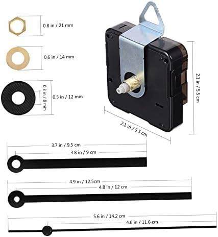 Hemobllo 8-Set Wall Clock Mechanism Kit for Quartz Clocks Replacement
