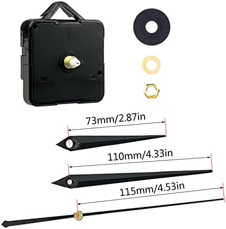 Long Short Shaft Clock Mechanism for Wall Clocks