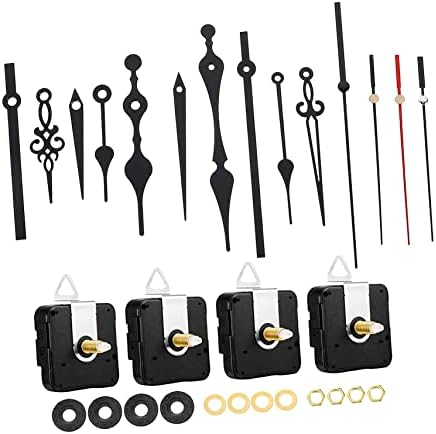 DOITOOL 4-Set Long Shaft Quartix Clock Mechanisms