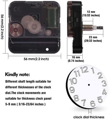 DEEWISH Giant Wall Clock MovementReplacement Kit