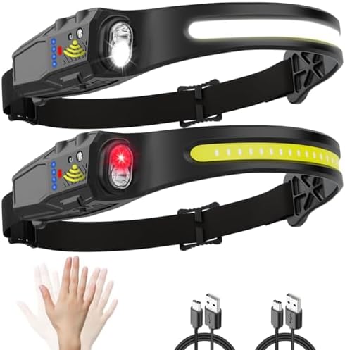 2-Piece Rechargeable Headlamp Set