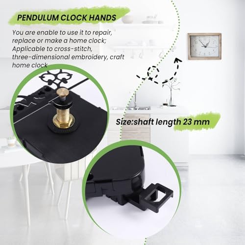 Kqcibz 23mm Quartz Pendulum Clock Movement Mechanism Kit for DIY Replacement
