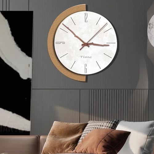 EMOON 3-Piece Clock Mechanism Kit with Walnut Wood Hands