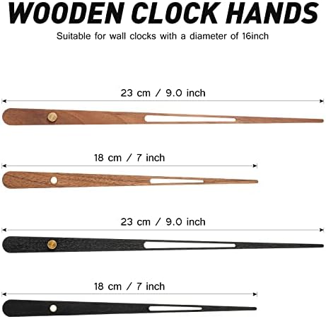 Elegant Replacement Parts for 16 Clocks Walnut Wood ABS Precision
