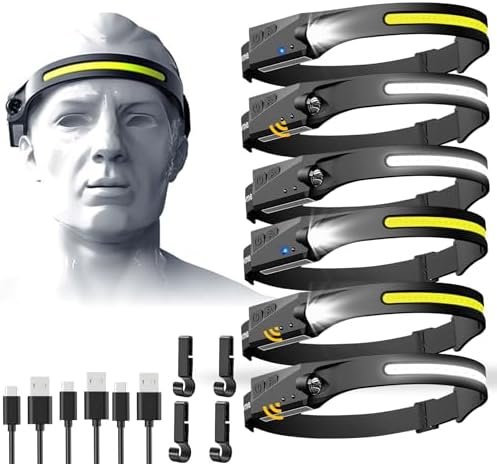Aikertec Rechargeable 230 Beam Headlamp 6 Modes