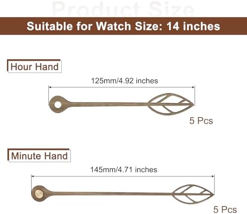 Multipurpose Wooden Clock Hands Set