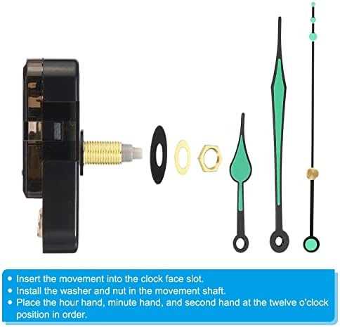 Authentic PATIKIL Clock Repair Kit Quiet Accurate replace for wall clocks