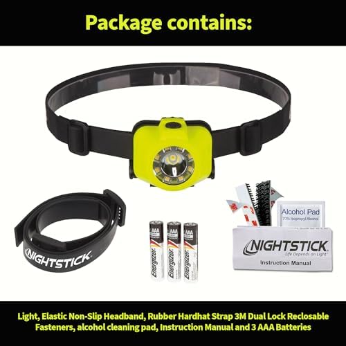 Nightstick XPP-5453G Intrinsically Safe Dual-Light Headlamp Green