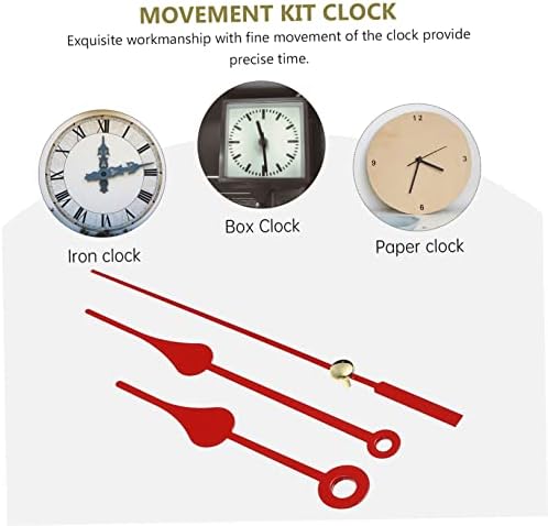 Red Silent Scanning Quartz Clock Movement Set
