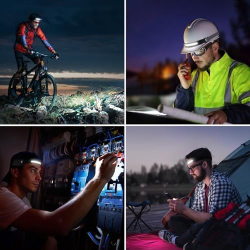 Durable Rechargeable LED Headlamp waterproof for Camping Hiking
