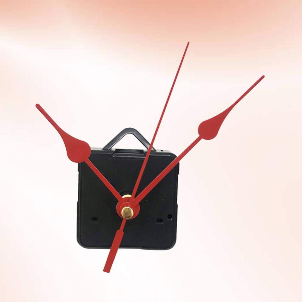 DOITOOL Silence Quartz Clock Movement with 3 Hands Red